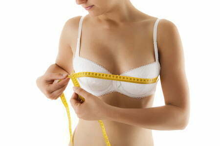 measuring bra size