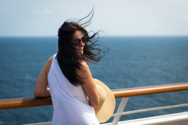 woman on a cruise