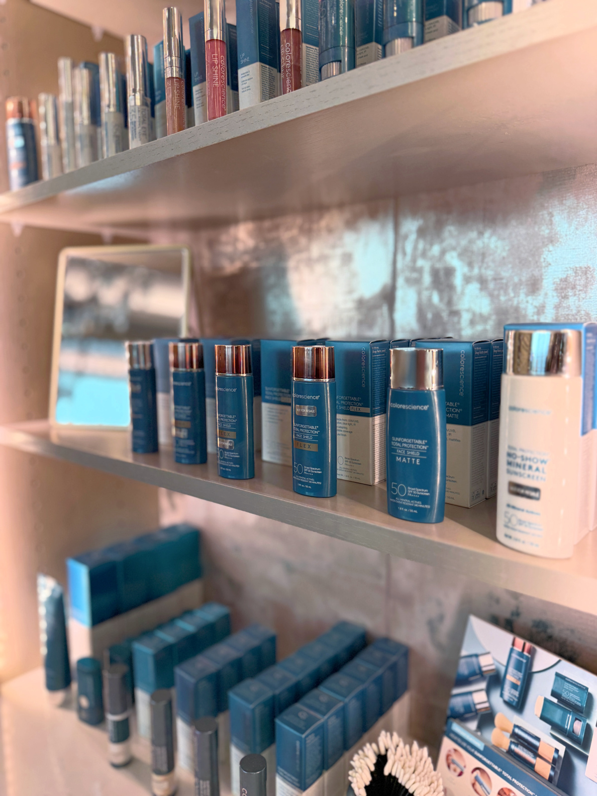 colorescience skincare products at medical spa